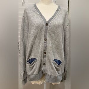 Original Penguin Gray Sweater with Blue Accents
